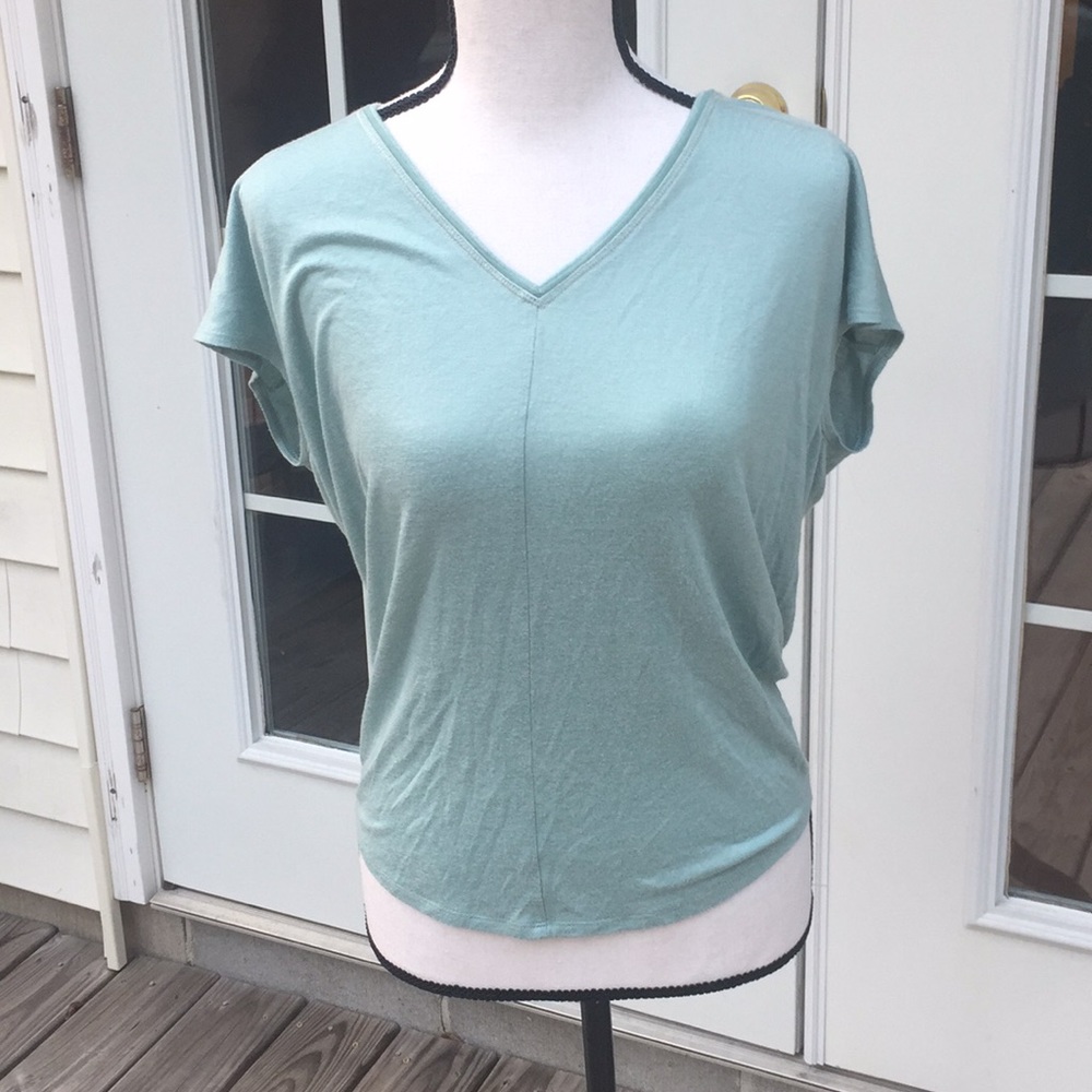 Blue White House Black Market Top